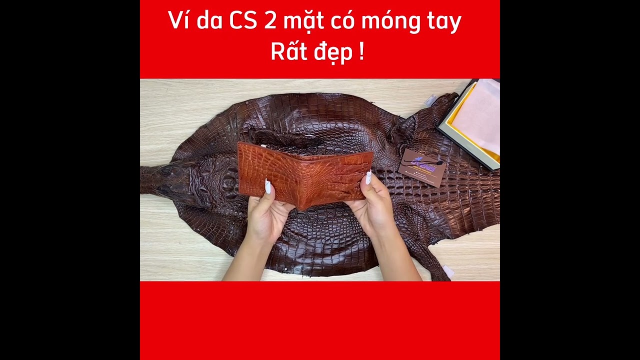 Ví Bàn Tay Cá Sấu 2 Mặt VS203ND