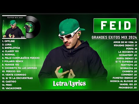 Feid 2024 (Letra/Lyrics) - Mejores Canciones de Feid - Grandes Éxitos De Feid - Mix Reggaeton 2024