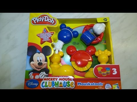Play-Doh MICKEY MOUSE CLUBHOUSE playdough MOUSKATOOLS Micky Maus Wunderhaus.HD