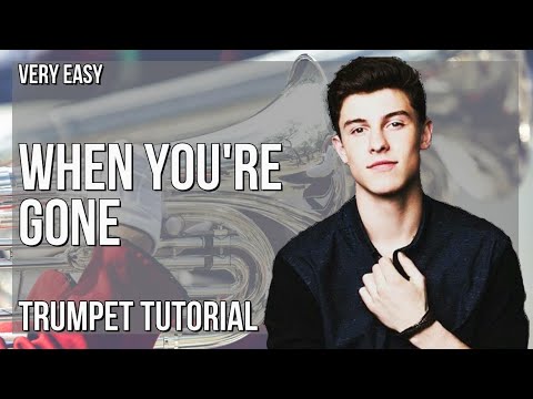 How to play When You're Gone by Shawn Mendes on Trumpet (Tutorial)