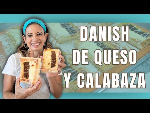 Danish de QUESO Y CALABAZA / Postre para otoño FACIL Y RAPIDO