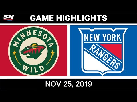 NHL Highlights | Wild vs Rangers – Nov. 25, 2019