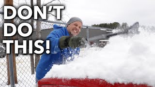 The Wrong Way and Right Way to Clear Snow Off Your Car or Truck!