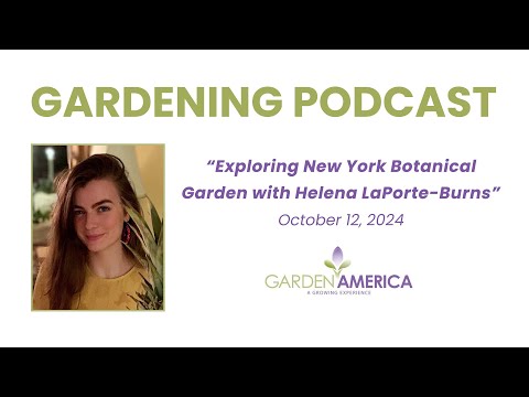 New York Botanical Garden with Helena LaPorte-Burns - Garden America  Radio Show [10.12.24]