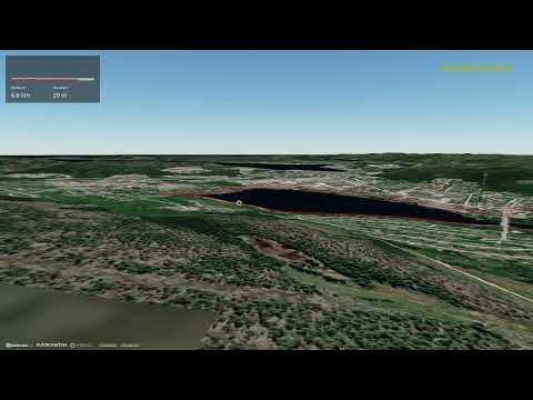 Hiking Flyover Video of Trail around Höglandssjö in Örnsköldsvik, Sweden.