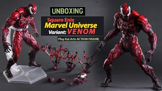 10.2" Premium VENOM Action Figure - Square Enix Marvel Universe Variant: Venom Play Arts Kai Review