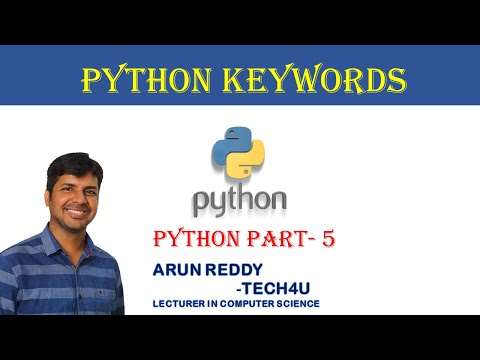 Part 5 Keywords In Python