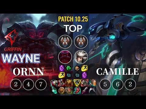 GRF Wayne Ornn vs Camille Top - KR Patch 10.25