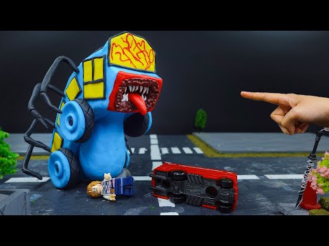Making PREGANT Evil Bus Eater mod Trevor Henderson Monster With Polymer Clay