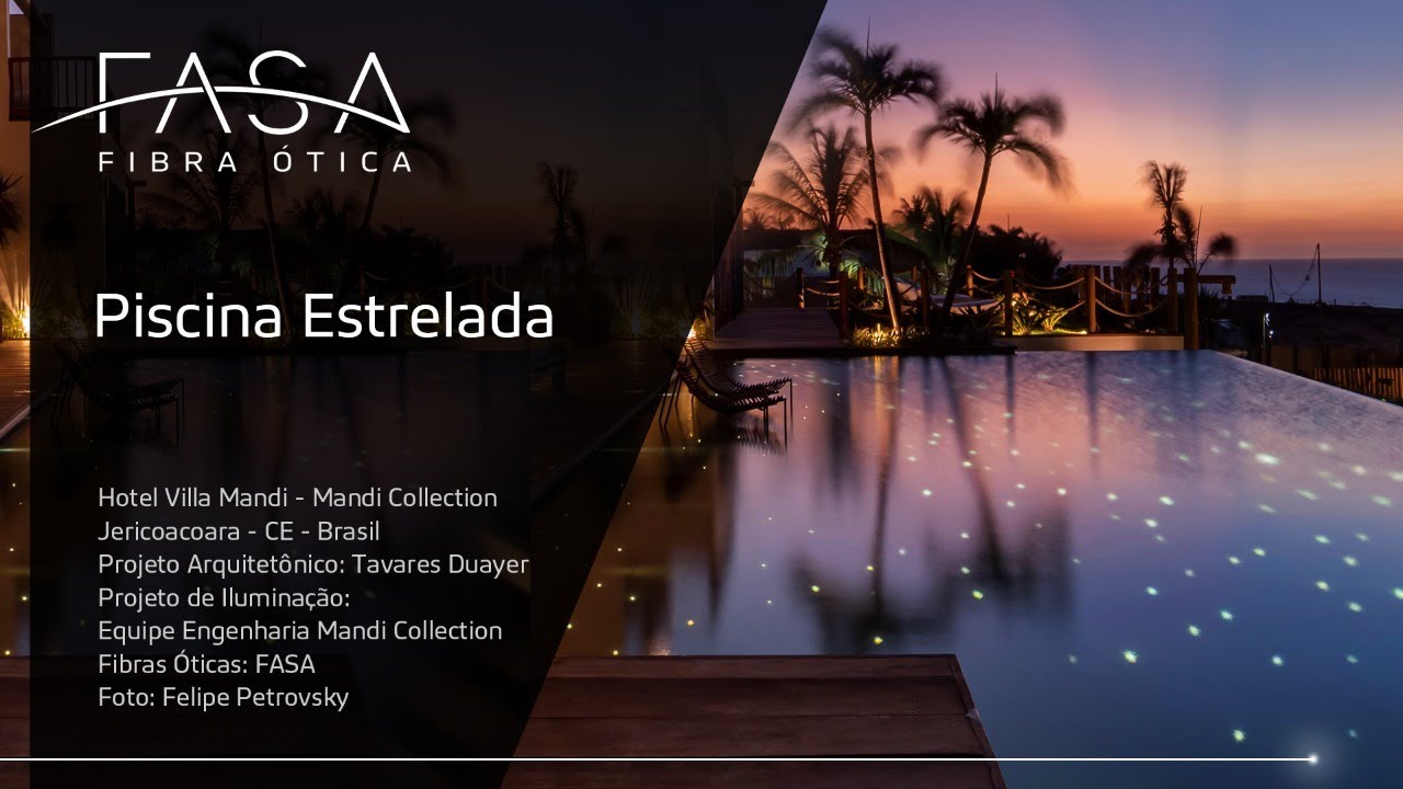 Anoitecer em Jericoacoara - Piscina Estrelada - FASA Fibra Ótica