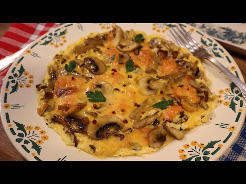 Mon OMELETTE AU SAUMON FUMÉ - Fondante à souhait ! - Mère Mitraille - Gourmandises TV