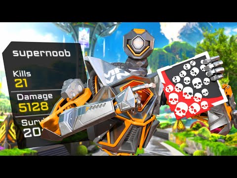 INSANE PATHFINDER 21 KILLS & 5128 DAMAGE WAS INCREDIBLE (Apex Legends Gameplay)