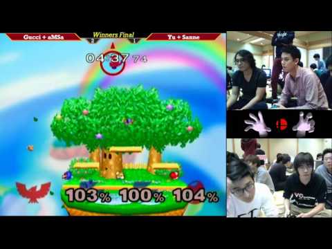 CrazyHand 2017 Doubles WF - Gucci + VGBC|aMSa(Red) vs. Sanne + LG|Yu(Blue)