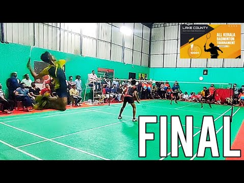 LAKE COUNTY ALL KERALA BADMINTON TOURNAMENT || C-LEVEL FINAL - ADHITHYAN & AARON v/s SARATH &;ARUN
