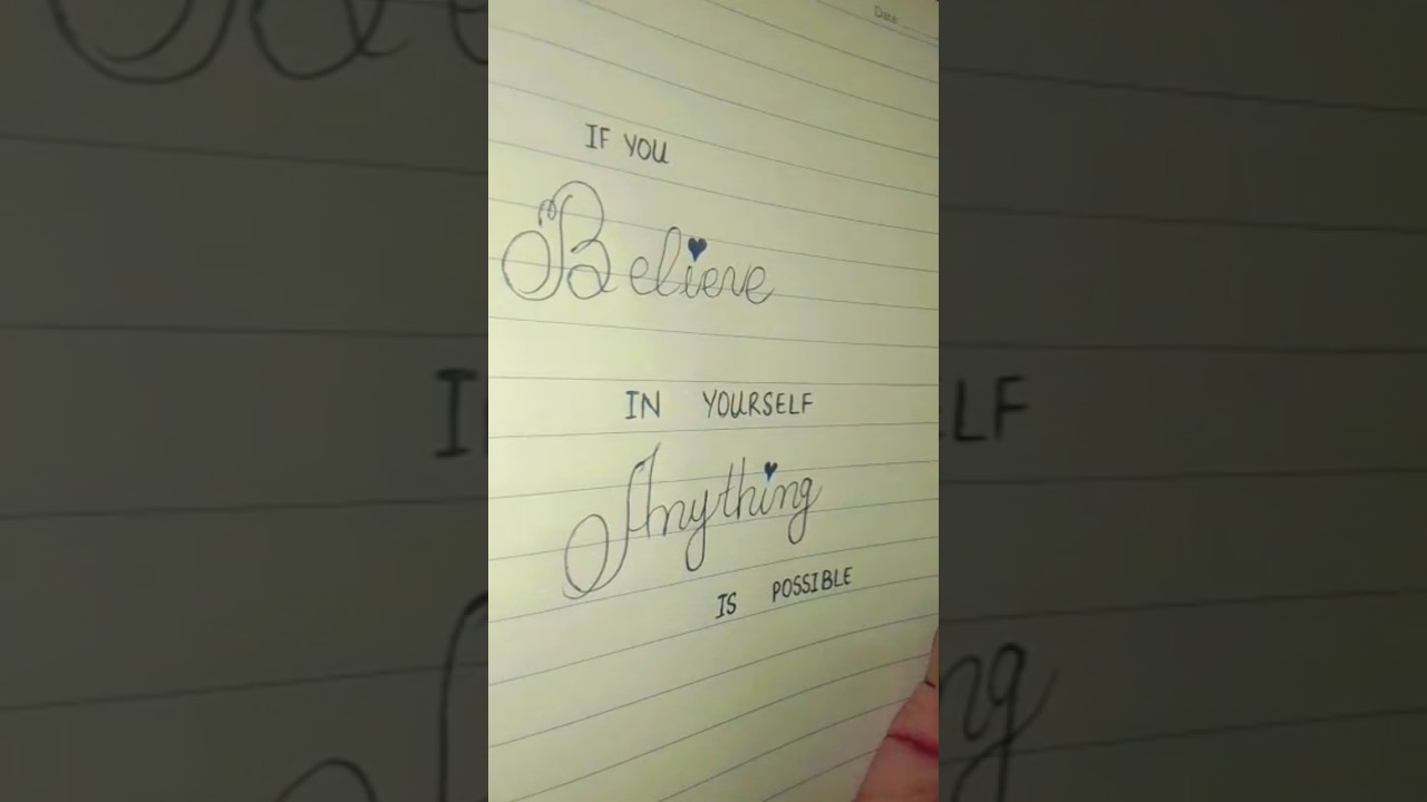 Believe in your self ✨