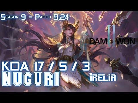 DWG Nuguri IRELIA vs LUCIAN Top - Patch 9.24 KR Ranked