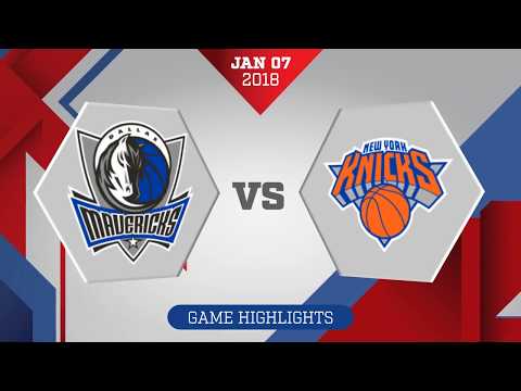 New York Knicks vs. Dallas Mavericks - January 7, 2018