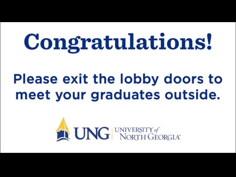 UNG FALL COMMENCEMENT - 3PM CEREMONY
