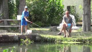 preview picture of video 'Pisciculture Du Pont de Caylus - Villeneuve les Beziers - Trout Fishing Farm in France'