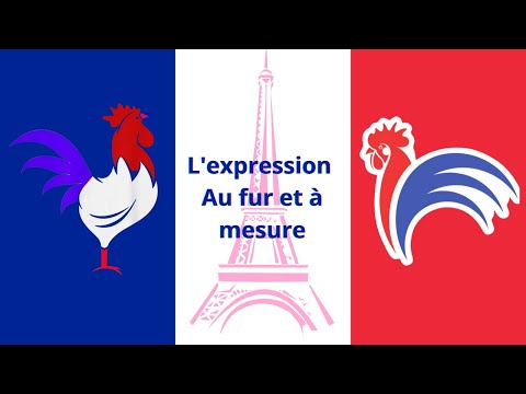 French expression Au fur et à mesure. (As the ... progressed)