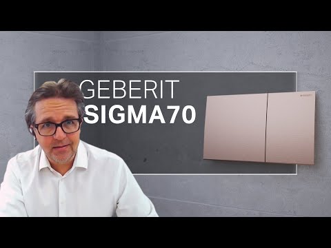 GEBERIT SIGMA70: Ästhetisch leichter DESIGN-MINIMALISMUS in der Betätigungsplatte
