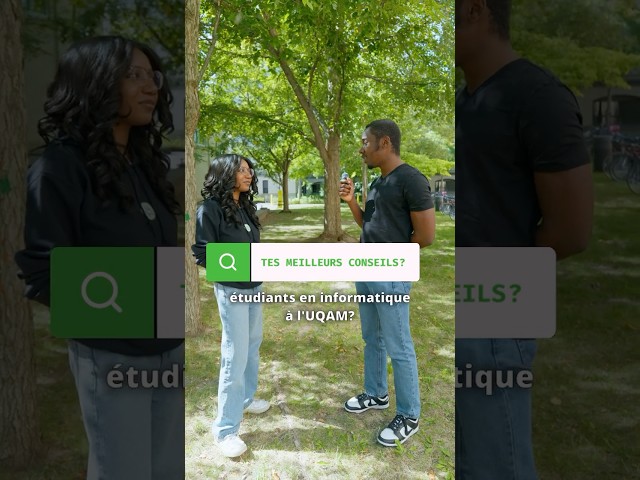 Vox pop – Conseils pour les nouvelles étudiantes et nouveaux étudiants en informatique