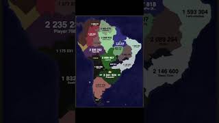 🇧🇷 Brazil 6 Ft. @DeathBringer138  | 44x | ⏳ Territorial.io Timelapse ⏳
