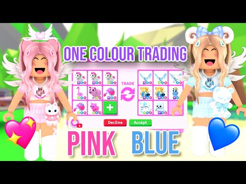 One Colour TRADING CHALLENGE In Adopt Me! (Roblox)