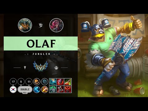 Olaf Jungle vs Vi - KR Challenger Patch 14.11