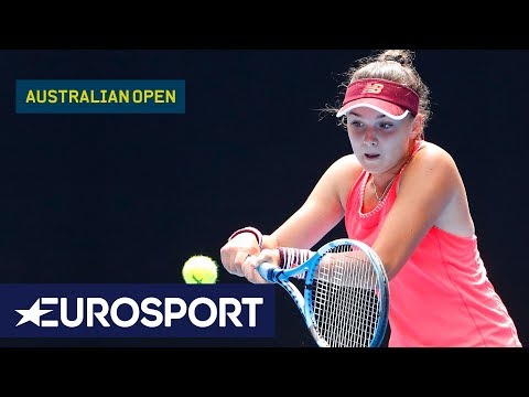 Clara Burel v Xinu Wang | Australian Open 2018 Junior Girls Semi Finals | Eurosport