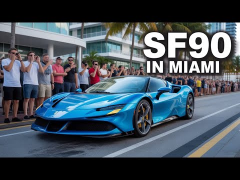 Thumbnail for ROAD TRIP TO MIAMI IN A FERRARI SF90... by Ferrari, Supercar, Plug-in hybrid, rall, Car