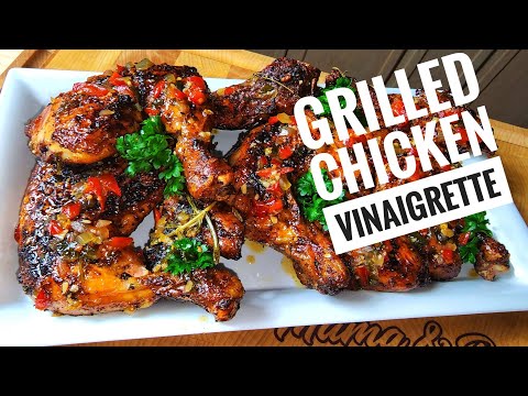 Grilled Chicken on my Weber Kettle: How to make Grilled Chicken Vinaigrette