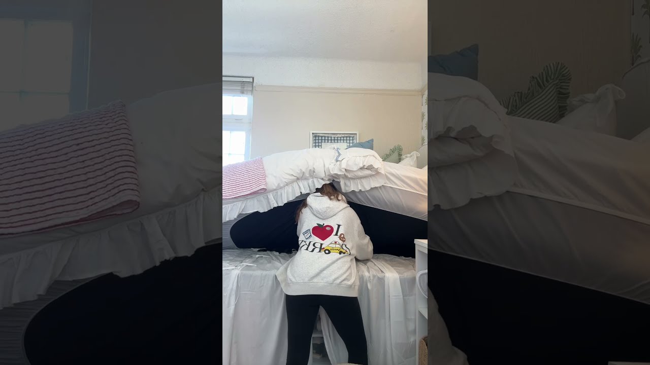 What You REALLY Need For College - Extra Long Dorm Sized Bed Skirt For raised or Lofted Twin XL Beds