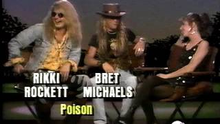 Poison • Unskinny Bop World Premiere Interview with Brett Michaels &amp; Rikki Rockett • 1990