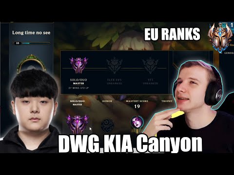 Jankos checked the DWG Canyon ranks EU profile | Jankos stream higlights
