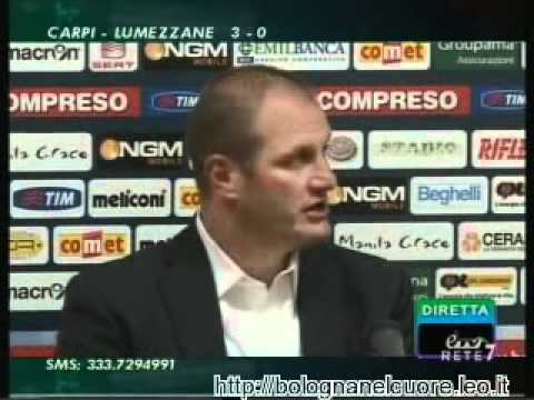 Bologna FC 1909 - Lecce 0-2 18/09/2011 Di Vaio e Bisoli  sala stampa dopo la gara