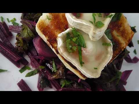 Recette Salade de chèvre chaud sur toast de pain grillé