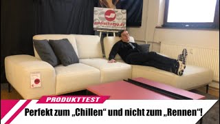 16555 "run" Wohnkombi von W. SCHILLIG mit Sitztiefenverstellung aus Stoff in tollem elfenbein