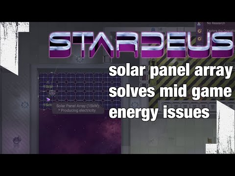 ★ Building a bunch of solar panel arrays solves midgame energy issues - ep 10 - let's play Stardeus