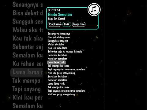 Rindu Semalam - Titi Kamal