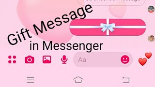 How to Send Gift Message in Messenger | NanTechVlog