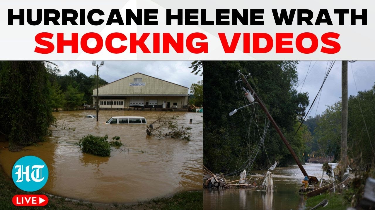 Hurricane Helene LIVE: Shocking Videos Of Devastation As Toll Crosses 60; Hurricane News | Helene