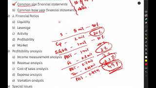 CMA US Part 2 - Section A: Master Financial Statement Analysis (Comprehensive Guide)