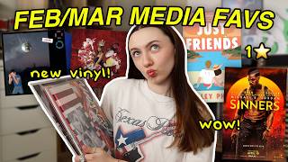 FEB/MAR MEDIA FAVORITES! (new vinyl, 5 star movies, + more!)