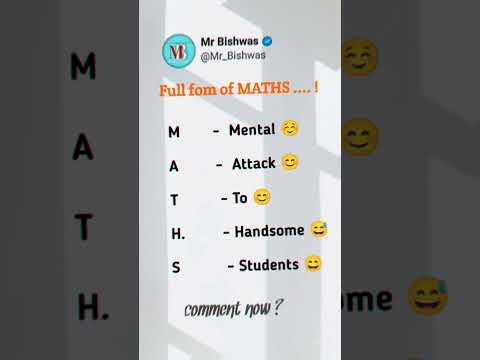 full form of maths || #friends #tweetreels #ytshorts #tweets #viral #trending