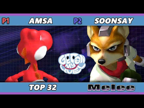 GOML 2022 Top 32 - aMSa (Yoshi) Vs. Soonsay (Fox) SSBM Melee Tournament