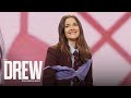 Drew Barrymore Learns How To Put On A Bra According To Bra Fitting Expert Kimmay Caldwell