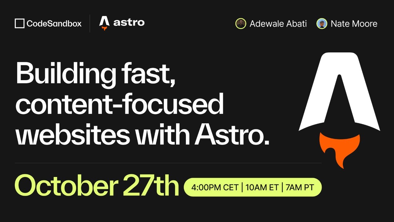 Building fast, content-focused websites with Astro