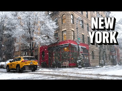 The Most Beautiful Neighborhood in NYC: West Village Snow Walk 4K