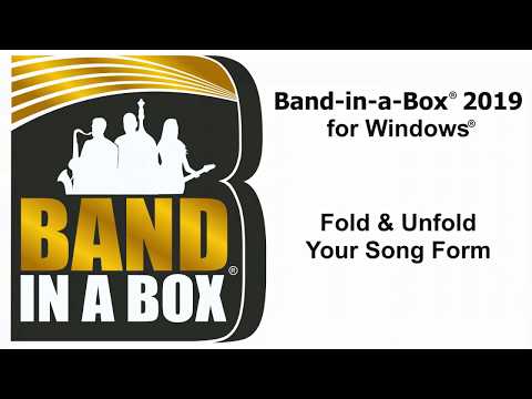 Band-in-a-Box® for Windows: Fold & Unfold Your Song Form